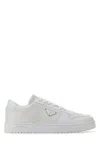 Prada Sneakers Downtown In Pelle Bianca Uomo In White
