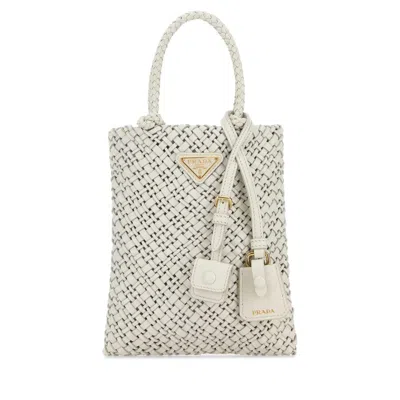 Prada White Leather Handbag