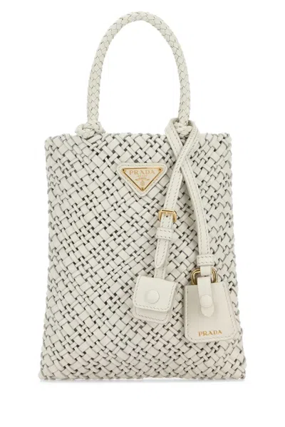 Prada White Leather Handbag