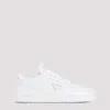 Prada Downtown Leather Sneakers In White