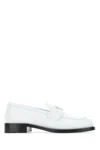 Prada Mocassini In Pelle Bianca  Donna In White
