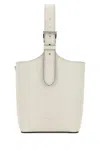 Prada White Leather Shoulder Bag In White