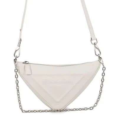 Pre-owned Prada White Leather Shoulder Bag ()