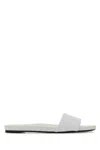 Prada Leather Slippers In White
