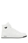 Prada Sneakers In Pelle Bianca   Uomo