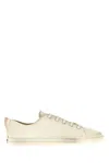 Prada Lace-up Distressed Low-top Sneakers In White