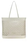 Prada Logo Shoulder Bag In White