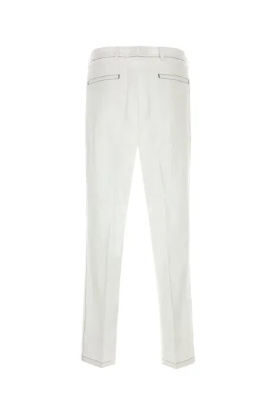 Prada White Linen Pant