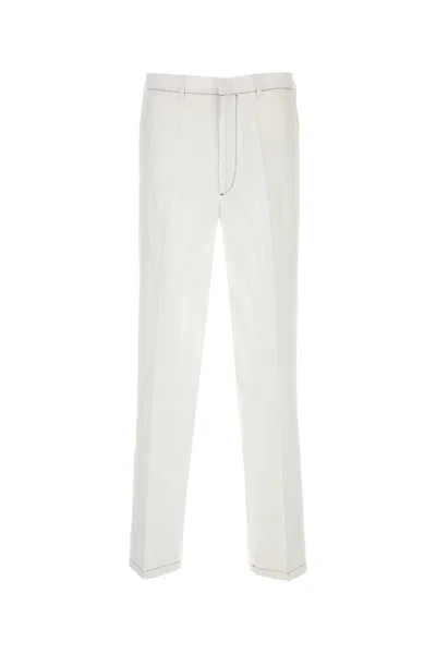 PRADA WHITE LINEN TROUSER