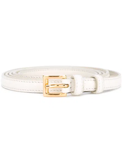 Prada White Logo Buckle Belt