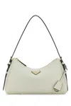 Prada White Logo Large Shoulder Bag