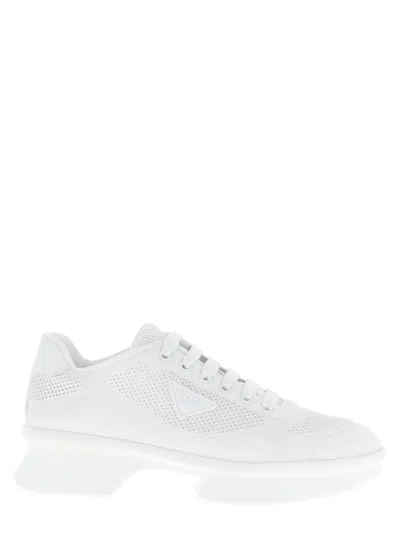 Prada White Logo Sneakers