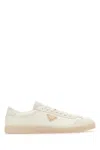 Prada Re-nylon And Suede Low-top Sneakers In White