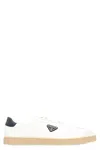 Prada White Napa Leather Sneakers