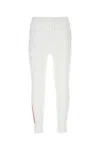 Prada Neoprene Pant With Elastic Waistband And Ribbed Cuffs In White