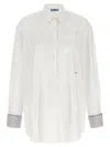 Prada White Oversized Solid Shirt In White