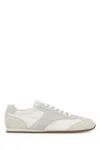 Prada White Polyamide Sneaker In Gray