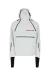 Prada White Polyester Ski Jacket In Talco