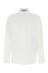 Prada White Poplin Oversize Shirt