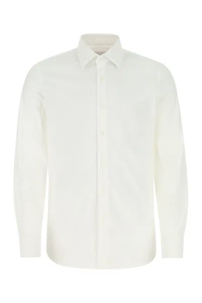 PRADA WHITE POPLIN SHIRT