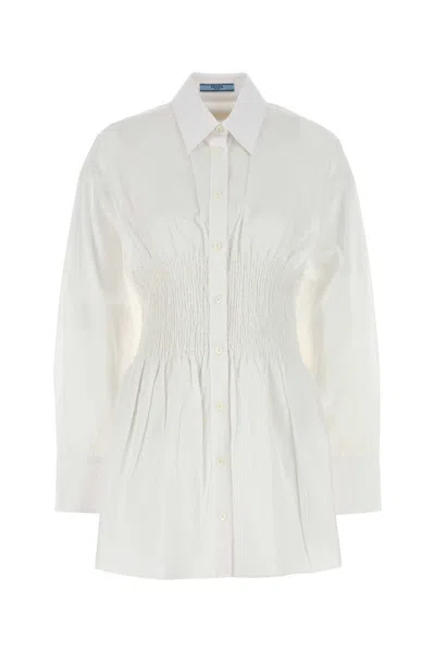 Prada White Poplin Shirt