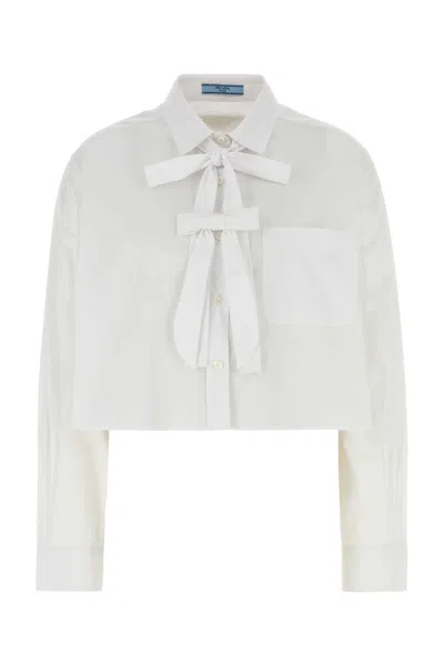 Prada White Poplin Shirt
