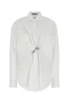 Prada White Poplin Shirt In White