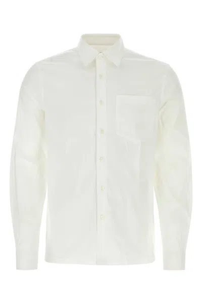 PRADA WHITE POPLIN SHIRT