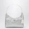 Prada White Re-edition Handbag With Crystals Women In White