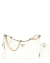 Prada White Saffiano Re-edition 2005 Bag (authentic Pre-loved)