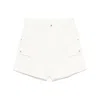 Prada Men White Denim Bermuda Shorts In White