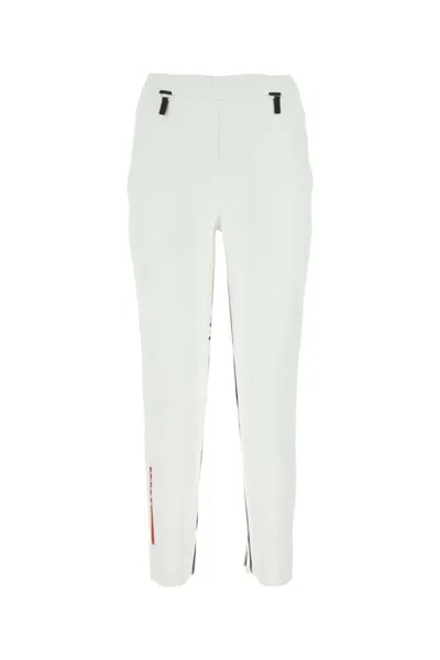 PRADA WHITE SLIM FIT PANT