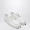 Prada Sneakers In Pelle Avorio  Uomo In White
