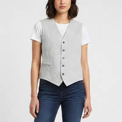 Pre-owned Prada White Stripe Cotton Sleeveless Vest Xl