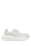 Prada Panelled Leather Chunky Sneakers In White