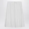 Prada White Cotton Polyester Skirt In White