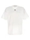 Prada White Triangle Logo T-shirt In White