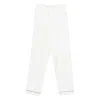 Prada Elastic Waist Casual Pants In White
