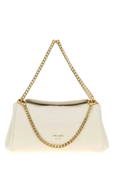 Prada White Tumulte Shoulder Bag