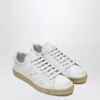 Prada Worn Effect Sneaker For Men In White