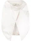 Prada Wrap Around Jacket In White