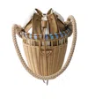 Prada Wicker Mini Bucket Bag