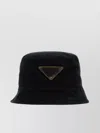 Prada Wide Brim Cotton Bucket Hat