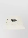 Prada Wide Brim Raffia Bucket Hat