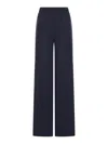 Prada Wide-leg Casual Pants In Blue