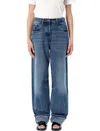 Prada Wide-leg Denim Jeans In Blue