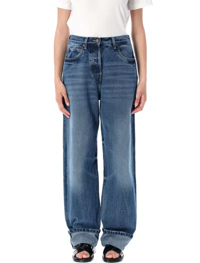 PRADA PRADA WIDE-LEG DENIM JEANS