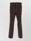Prada Pantalone Dalla Gamba Ampia In Misto Mohair Testa Di Moro Uomo