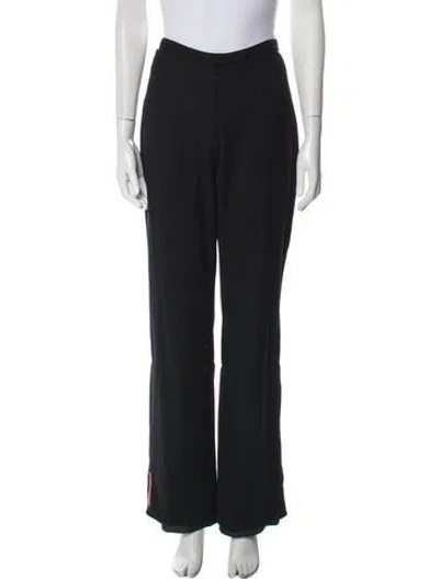 Pre-owned Prada Wide Leg Pants In Black