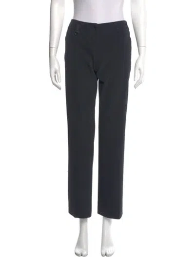 Pre-owned Prada Wide Leg Pants In Black